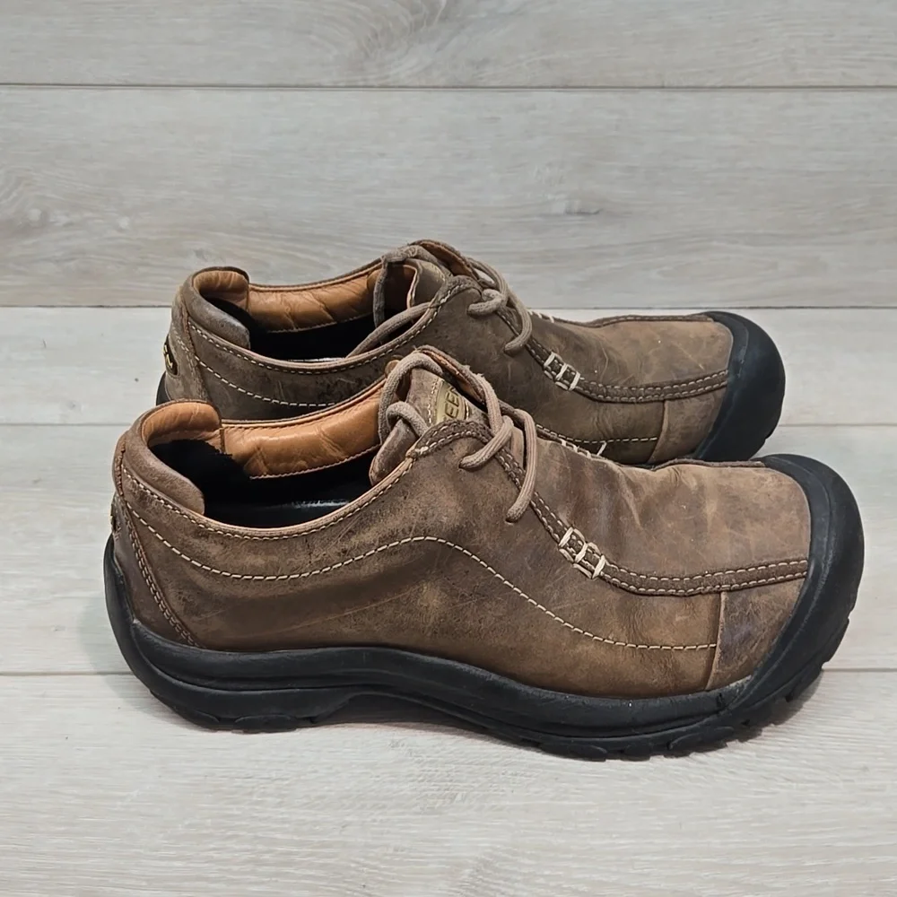 Keen Men's Brown Casual Leather Sneakers Shoes Boots Sz 9